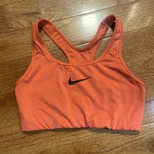 Coral pink Nike sports bra size medium